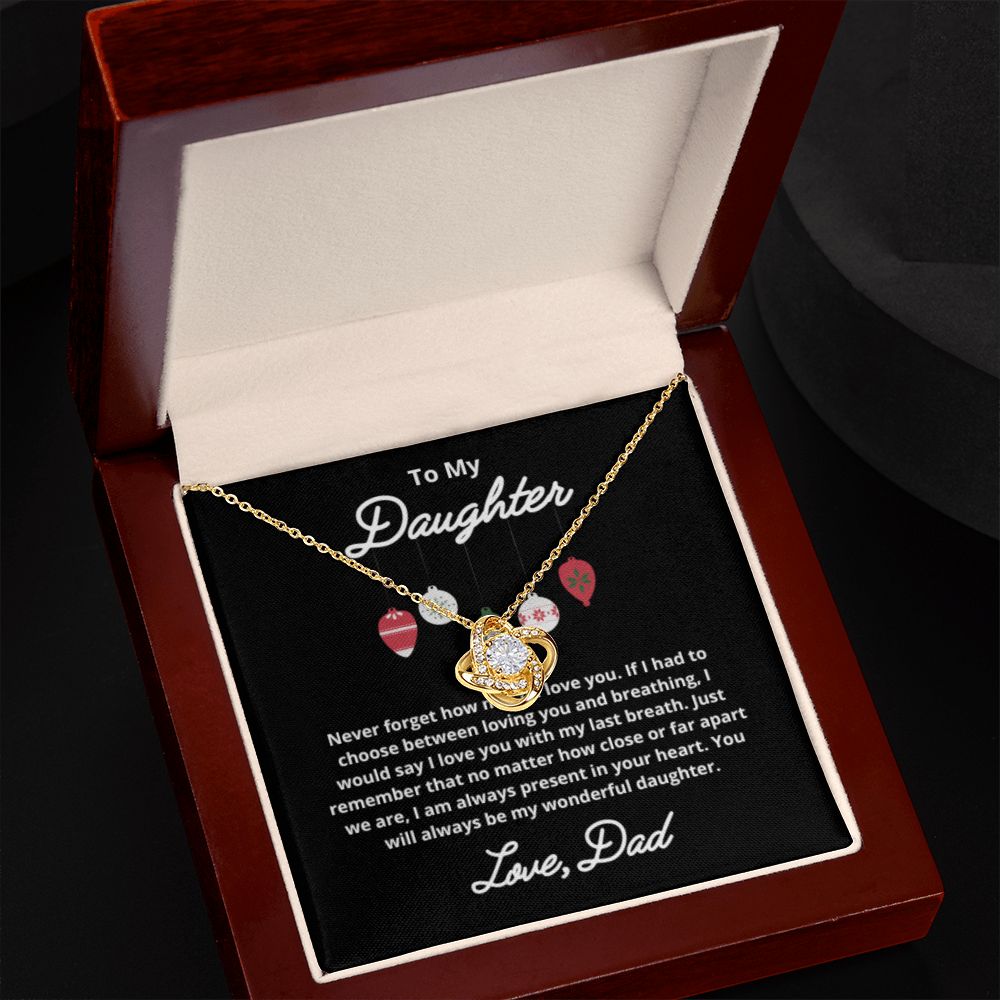 To My Daughter Necklace, Father Daughter Necklace, Father to Daughter Birthday Gift, Gifts to Daughter from Dad