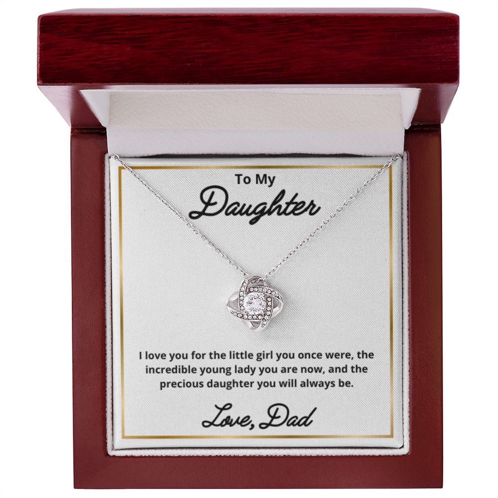 To My Daughter Necklace, Father Daughter Necklace, Father to Daughter Birthday Gift, Gifts to Daughter from Dad