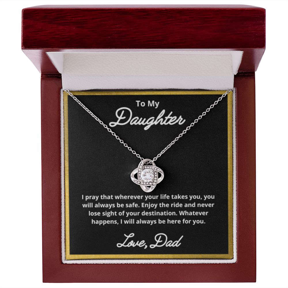 To My Daughter Necklace, Father Daughter Necklace, Father to Daughter Birthday Gift, Gifts to Daughter from Dad