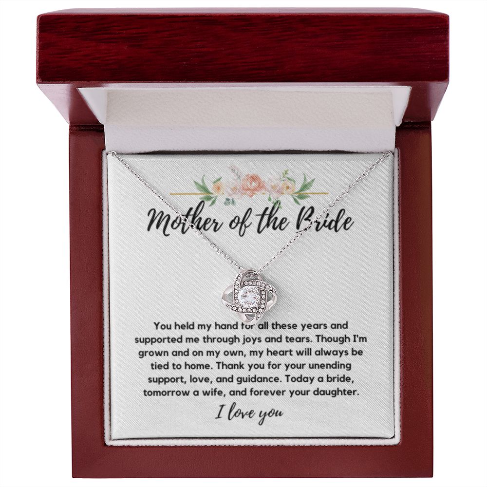 Mother of the Bride Gift from Bride, To My Mom on My Wedding Day, Mother of the Bride Necklace, Wedding Day Gift from Daughter