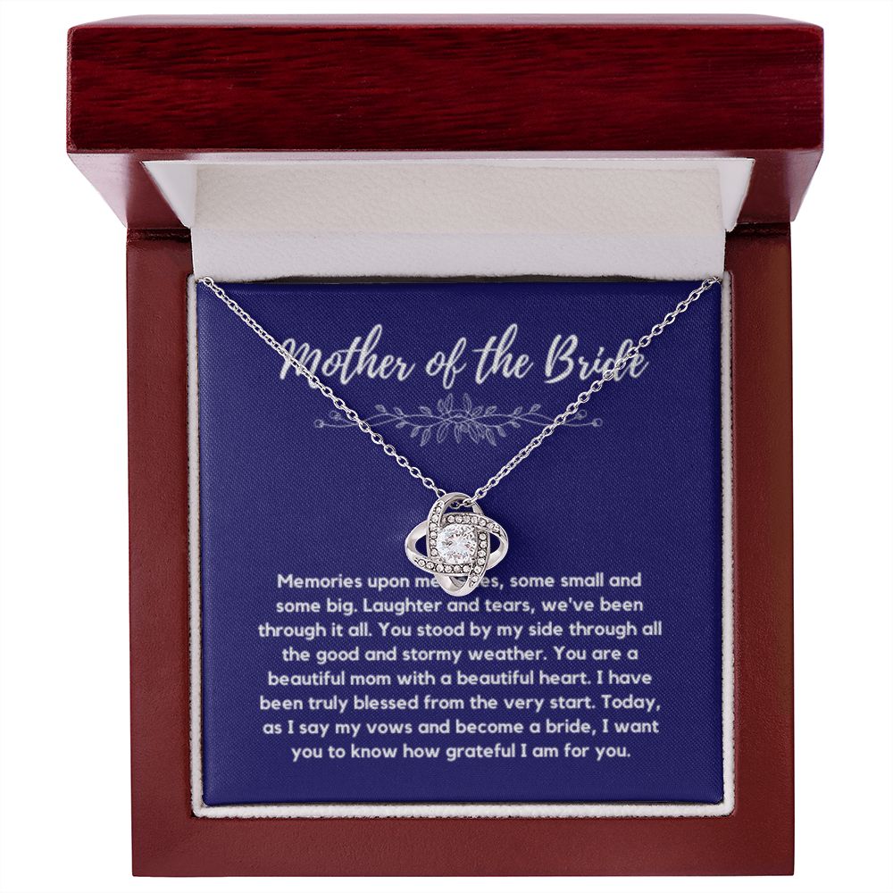 Mother of the Bride Gift from Bride, To Mom on My Wedding Day, Mother of the Bride Necklace, Wedding Day Gift from Daughter