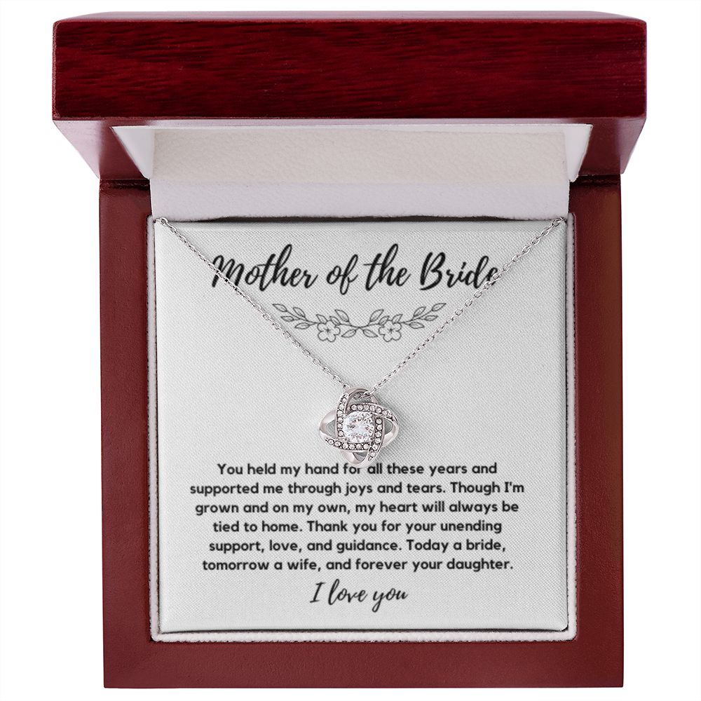 Mother of the Bride Gift from Bride, To My Mom on My Wedding Day, Mother of the Bride Necklace, Wedding Day Gift from Daughter