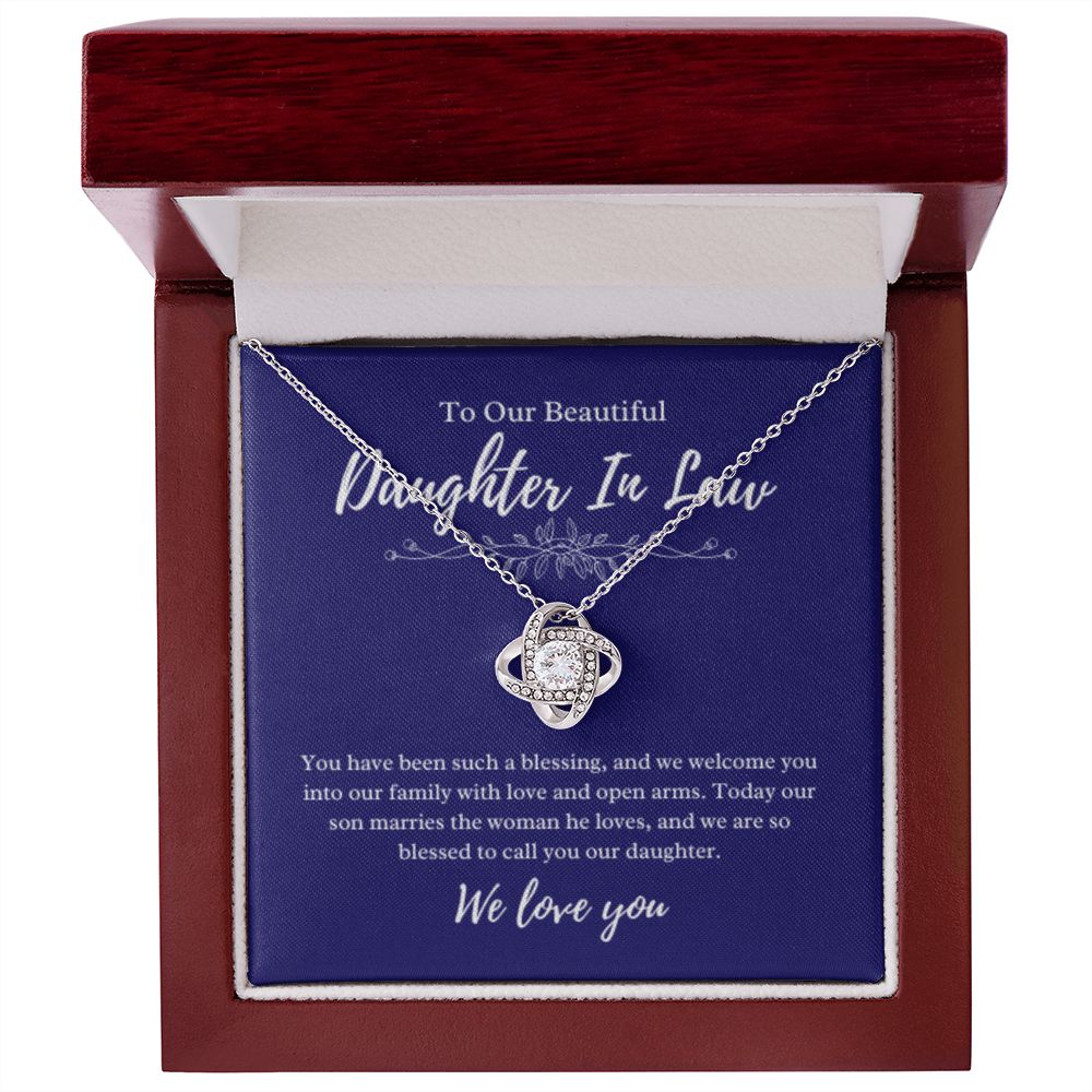 To Our Daughter-In-Law Gift On Wedding Day, Future Daughter In Law Rehearsal Dinner Gift For Bride From Mother & Father In Law