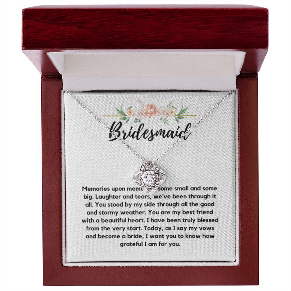 Bridesmaid Necklace Gift, Bridesmaid Thank You Gift, Bridal Party Gift Jewelry, Wedding Party