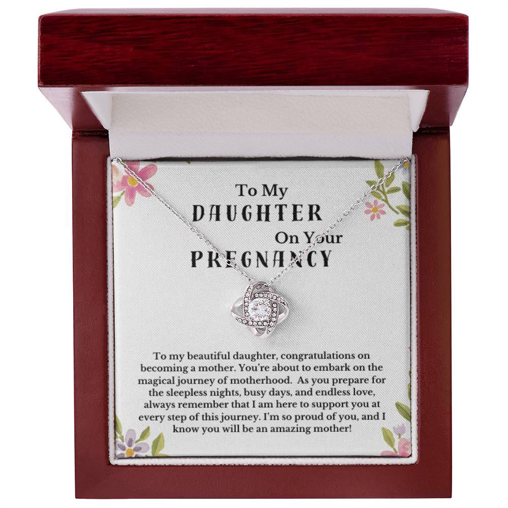 Daughter Pregnancy Gift - From Mom, Baby Shower, Congratulations Pregnancy, Daughter Necklace Baby, New Mom Jewelry