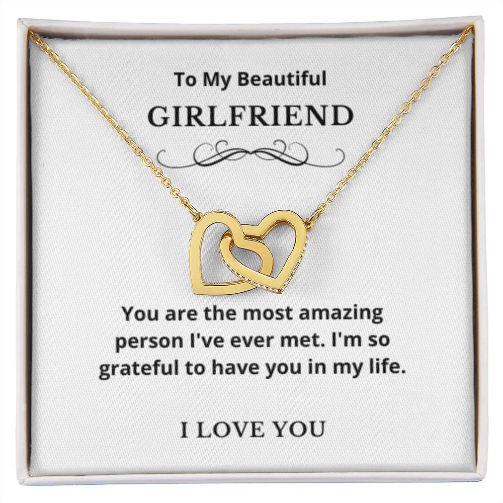 Hearts Jewelry, FG Family Gift, Girlfriend Necklace, Gift from Boyfriend, To My Soulmate Jewelry, GF Birthday Gift