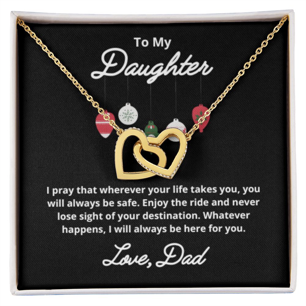 To My Daughter Necklace, Father Daughter Necklace, Father to Daughter Birthday Gift, Gifts to Daughter from Dad