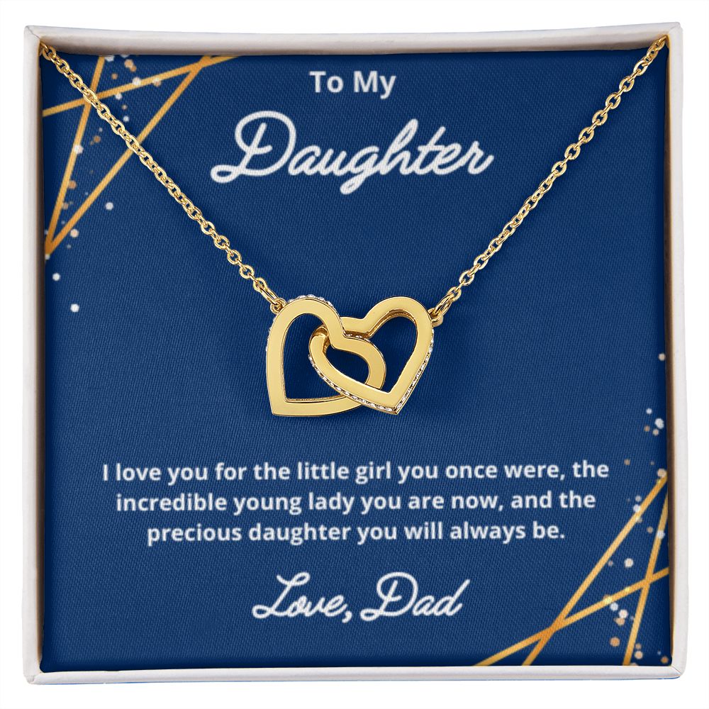 To My Daughter Necklace, Father Daughter Necklace, Father to Daughter Birthday Gift, Gifts to Daughter from Dad