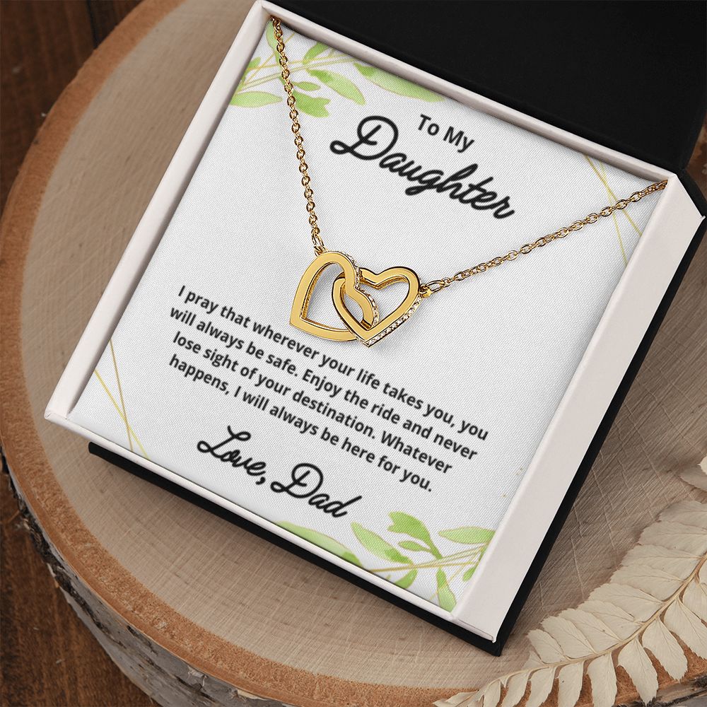 To My Daughter Necklace, Father Daughter Necklace, Father to Daughter Birthday Gift, Gifts to Daughter from Dad