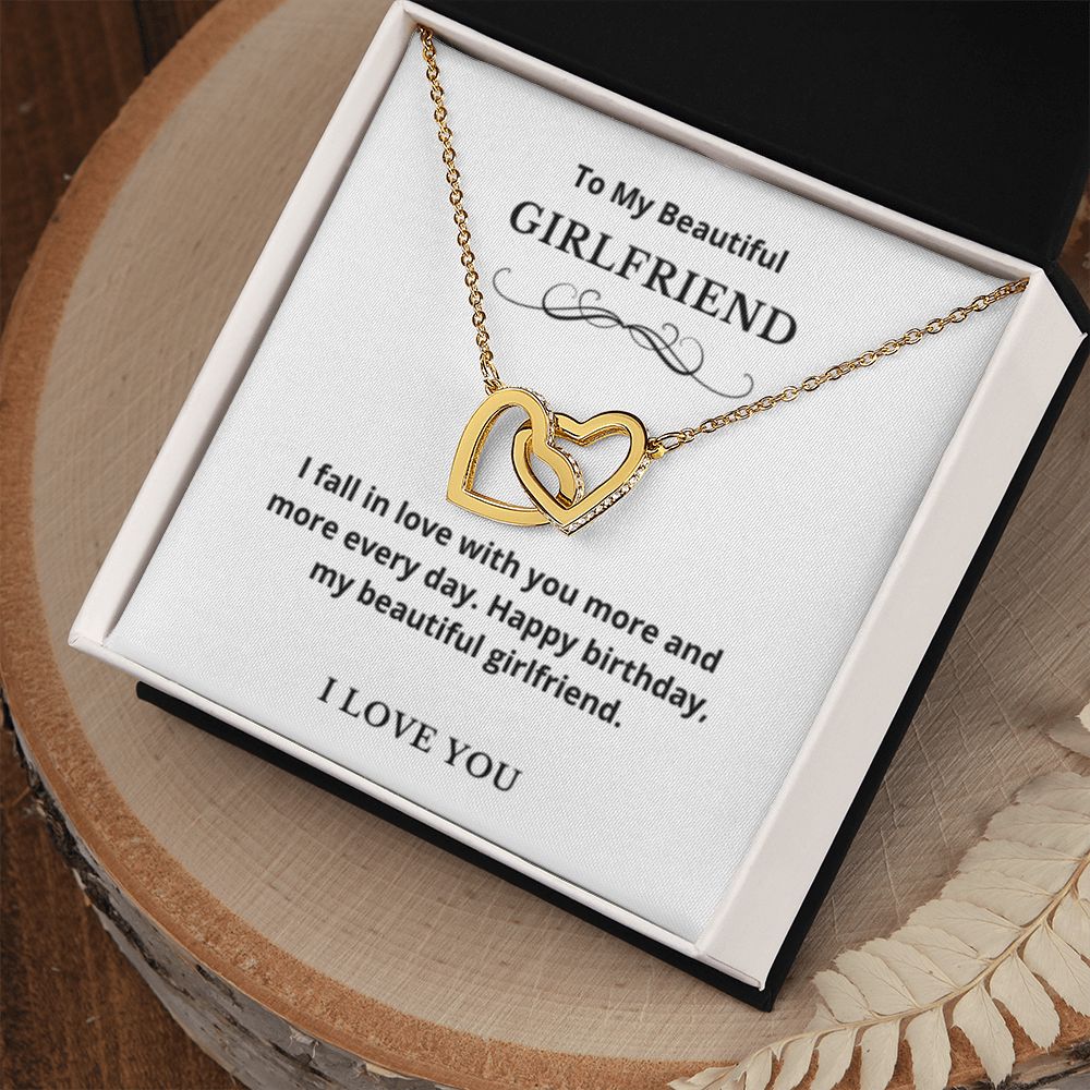 Hearts Jewelry, FG Family Gift, Girlfriend Necklace, Gift from Boyfriend, To My Soulmate Jewelry, GF Birthday Gift