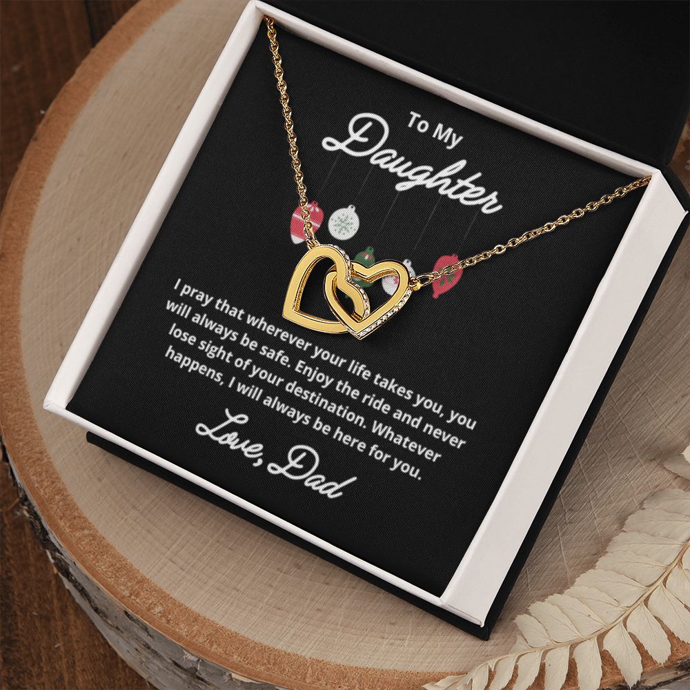 To My Daughter Necklace, Father Daughter Necklace, Father to Daughter Birthday Gift, Gifts to Daughter from Dad