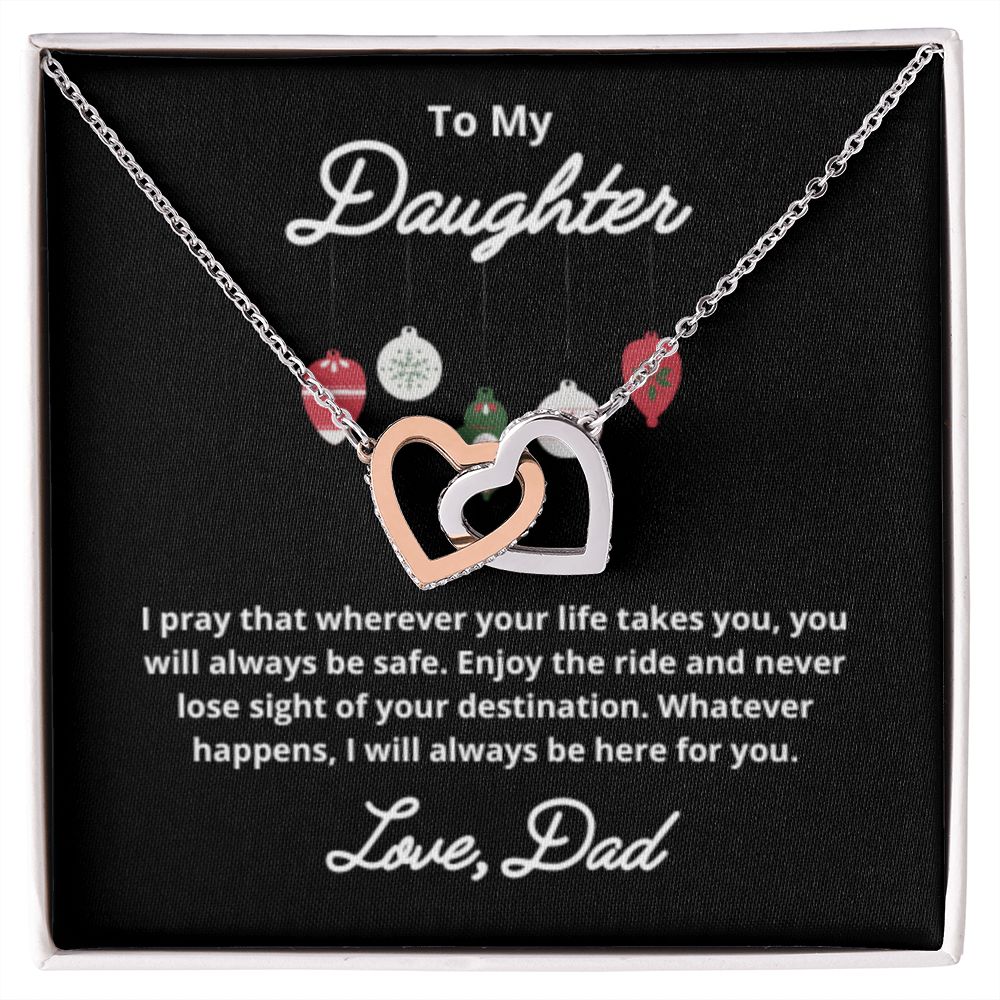 To My Daughter Necklace, Father Daughter Necklace, Father to Daughter Birthday Gift, Gifts to Daughter from Dad