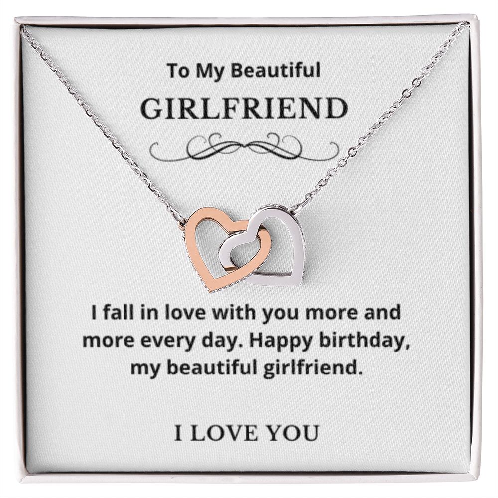 Hearts Jewelry, FG Family Gift, Girlfriend Necklace, Gift from Boyfriend, To My Soulmate Jewelry, GF Birthday Gift