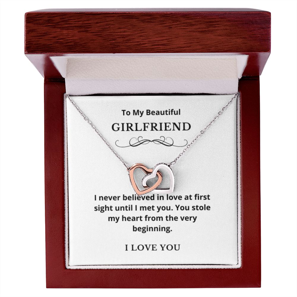 Hearts Jewelry, FG Family Gift, Girlfriend Necklace, Gift from Boyfriend, To My Soulmate Jewelry, GF Birthday Gift