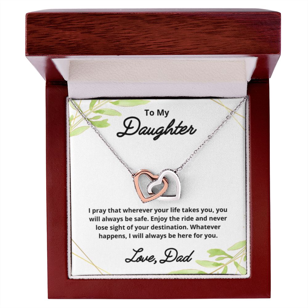 To My Daughter Necklace, Father Daughter Necklace, Father to Daughter Birthday Gift, Gifts to Daughter from Dad