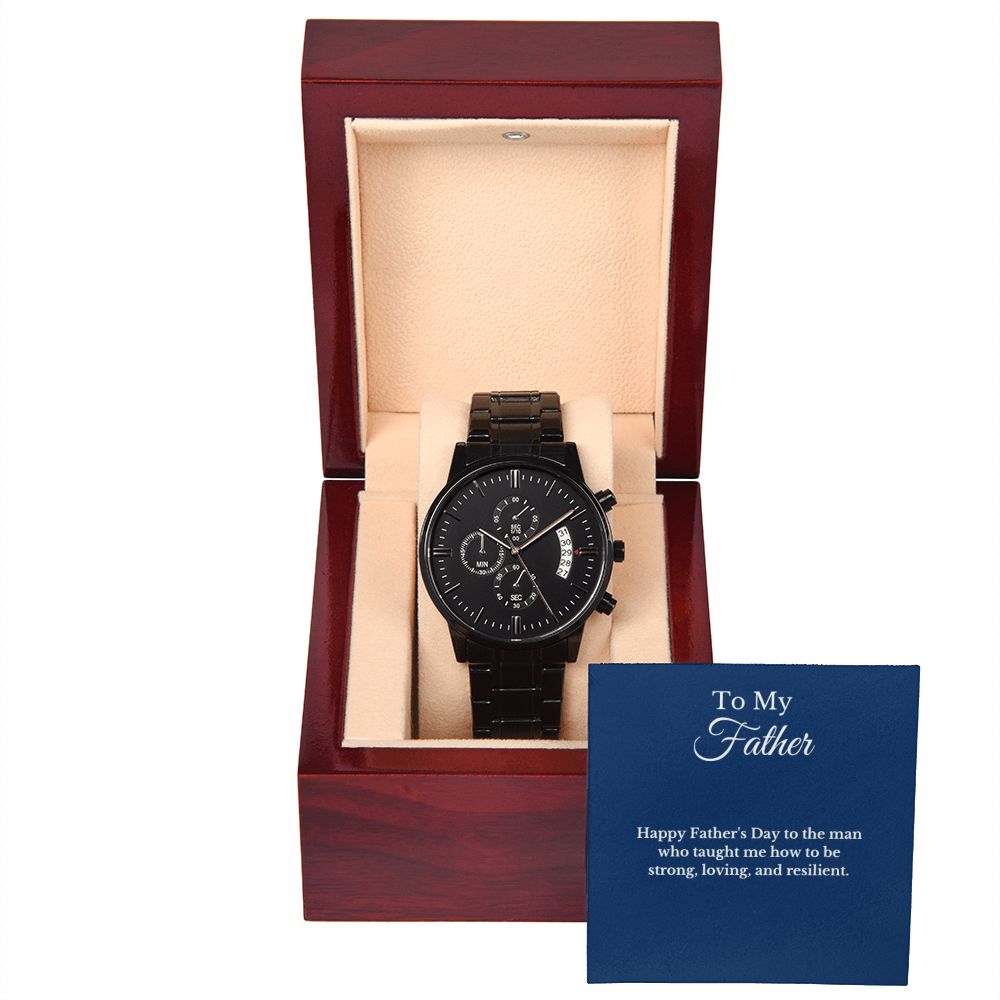 Father's Day Message Card Watch, Fathers Day Gift From Daughter, Dad Gift From Son, Father's Day Gift From Wife, Father’s Day Card