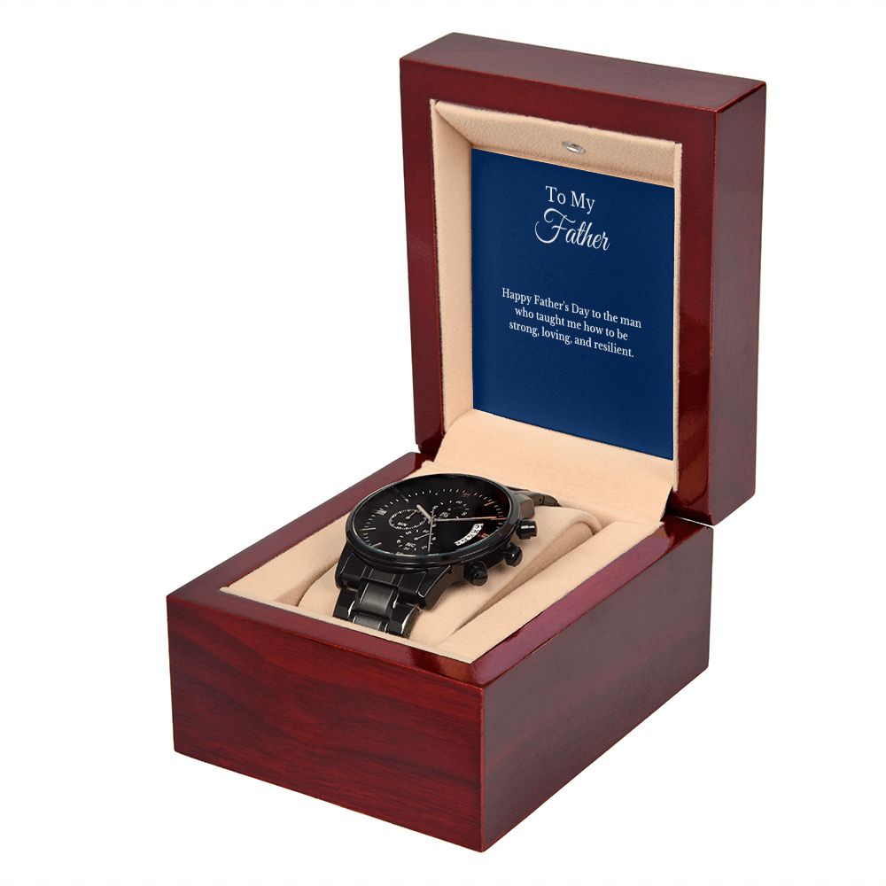 Father's Day Message Card Watch, Fathers Day Gift From Daughter, Dad Gift From Son, Father's Day Gift From Wife, Father’s Day Card