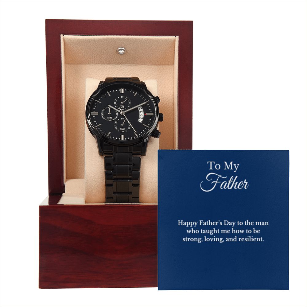 Father's Day Message Card Watch, Fathers Day Gift From Daughter, Dad Gift From Son, Father's Day Gift From Wife, Father’s Day Card