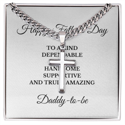 Cross Jewelry For Father to be, Future Father, Daddy to be from Baby Necklace, Father's Day