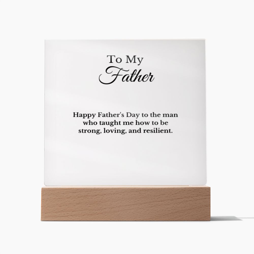 Dad Acrylic Plaque with Photo, Gift for Father's Day, Sentimental Gift for Daddy, Dad Birthday Gift from Son Daughter