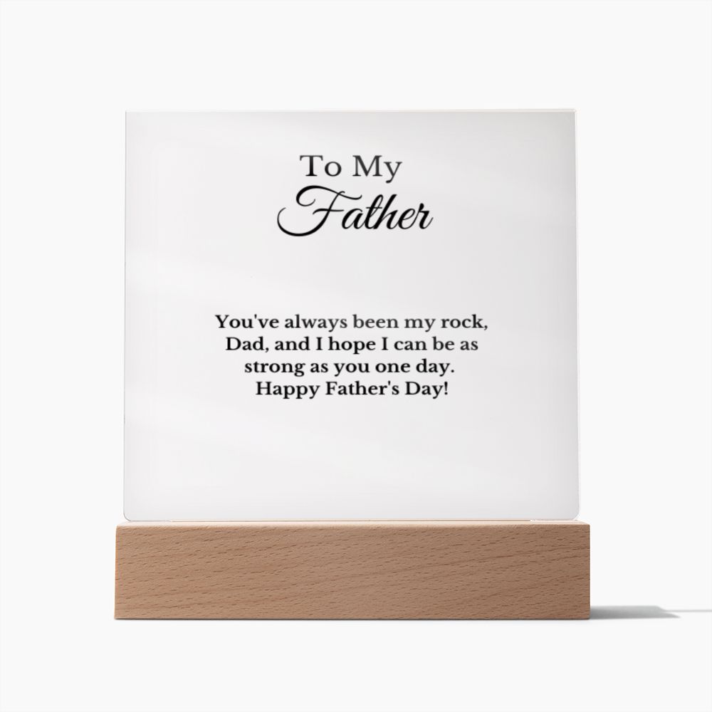 Dad Acrylic Plaque with Photo, Gift for Father's Day, Sentimental Gift for Daddy, Dad Birthday Gift from Son Daughter