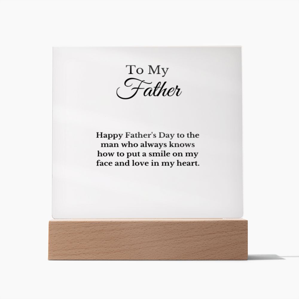 Dad Acrylic Plaque with Photo, Gift for Father's Day, Sentimental Gift for Daddy, Dad Birthday Gift from Son Daughter