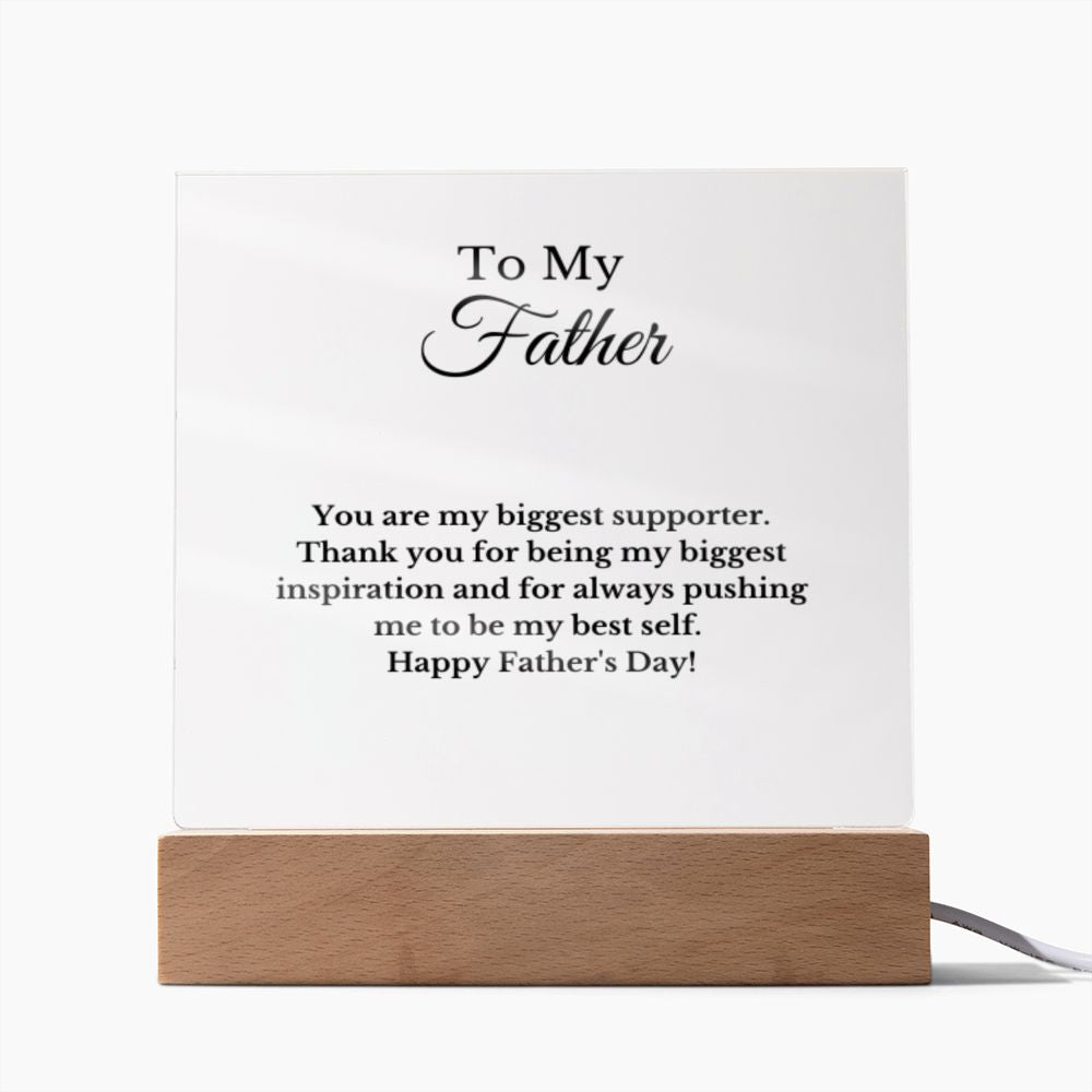 Dad Acrylic Plaque with Photo, Gift for Father's Day, Sentimental Gift for Daddy, Dad Birthday Gift from Son Daughter