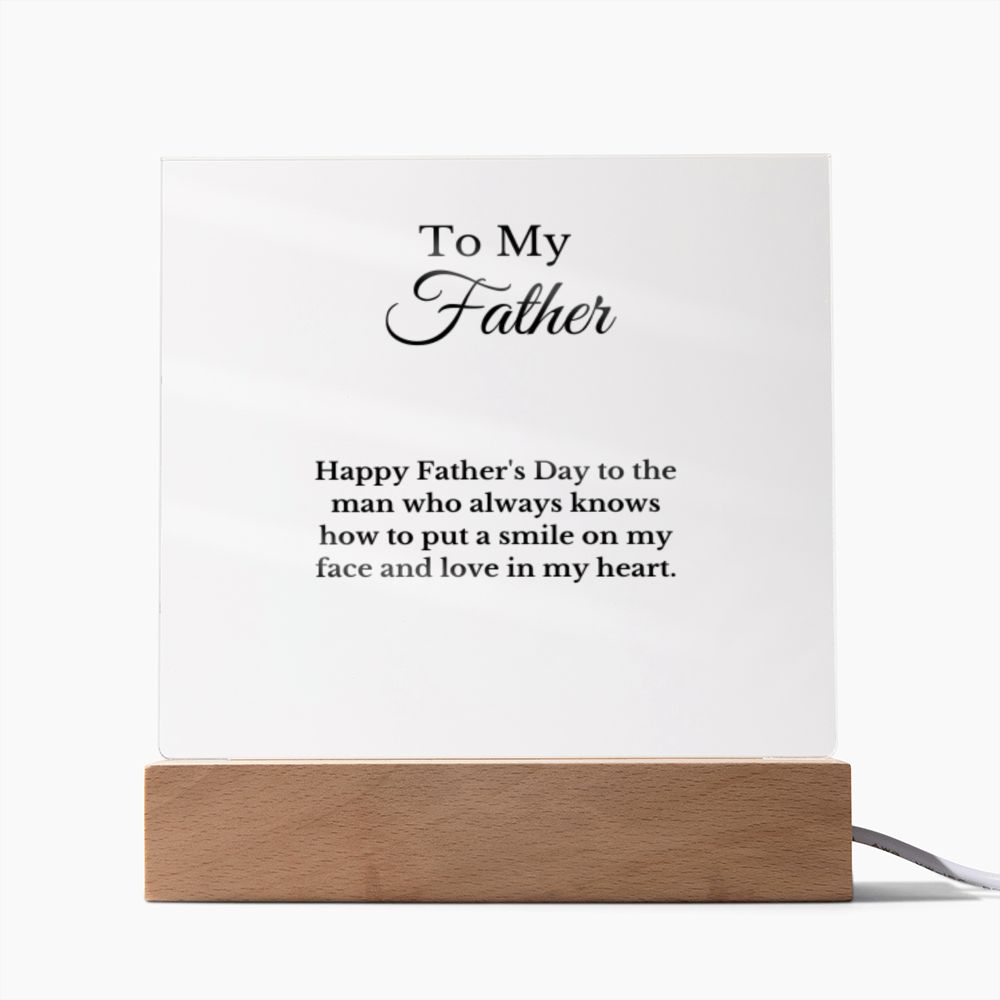 Dad Acrylic Plaque with Photo, Gift for Father's Day, Sentimental Gift for Daddy, Dad Birthday Gift from Son Daughter