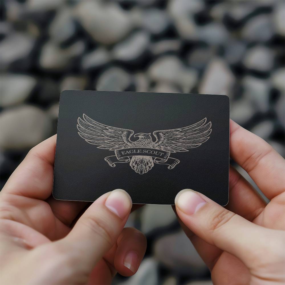 Eagle Scout Engraved Wallet Card, Gift For Him