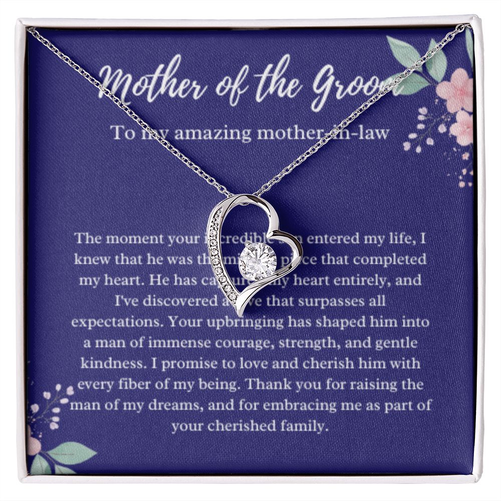 Mother of the Groom Necklace, Gift from Bride, Wedding Day, Mother-in-Law Jewelry, Future Mother-in-Law Gift