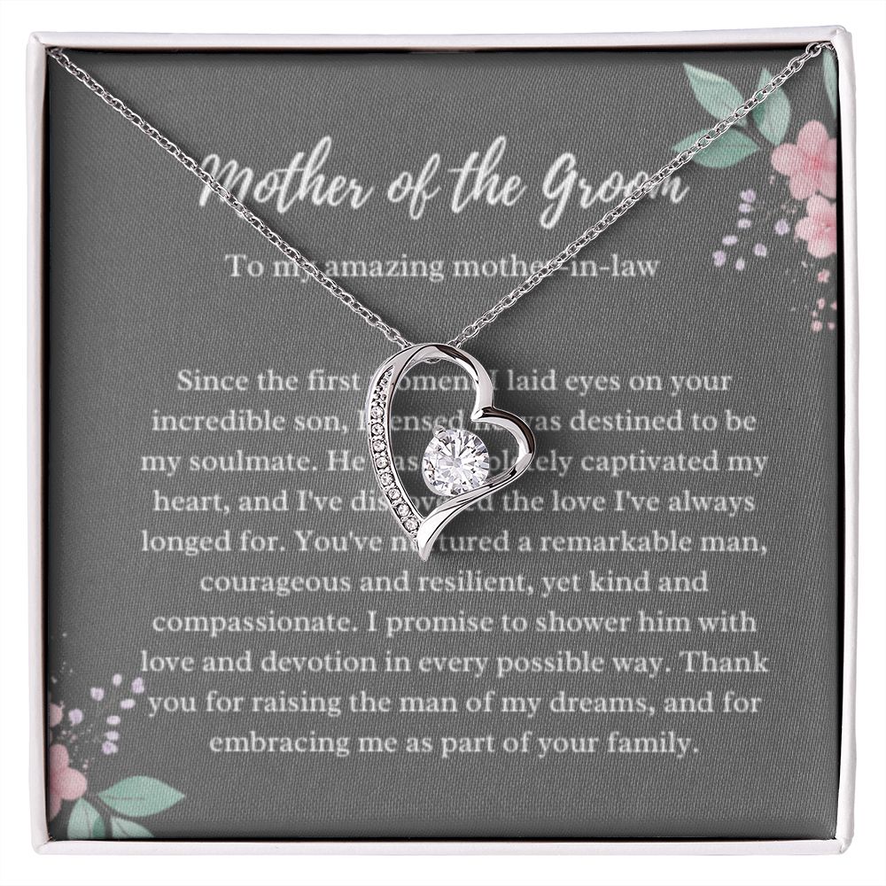 Mother of the Groom Necklace, Gift from Bride, Wedding Day, Mother-in-Law Jewelry, Future Mother-in-Law Gift