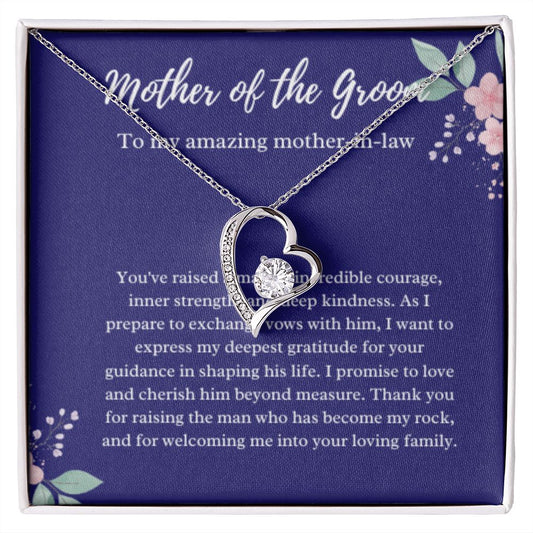 Mother of the Groom Necklace, Gift from Bride, Wedding Day, Mother-in-Law Jewelry, Future Mother-in-Law Gift