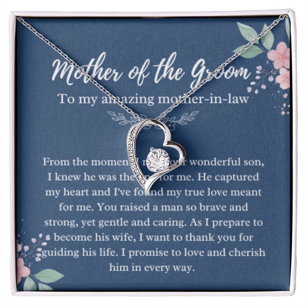 Mother of the Groom Necklace, Gift from Bride, Wedding Day, Mother-in-Law Jewelry, Future Mother-in-Law Gift