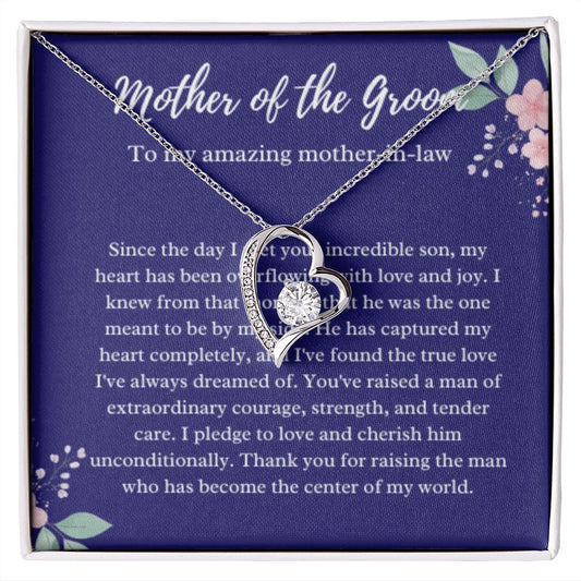 Mother of the Groom Necklace, Gift from Bride, Wedding Day, Mother-in-Law Jewelry, Future Mother-in-Law Gift