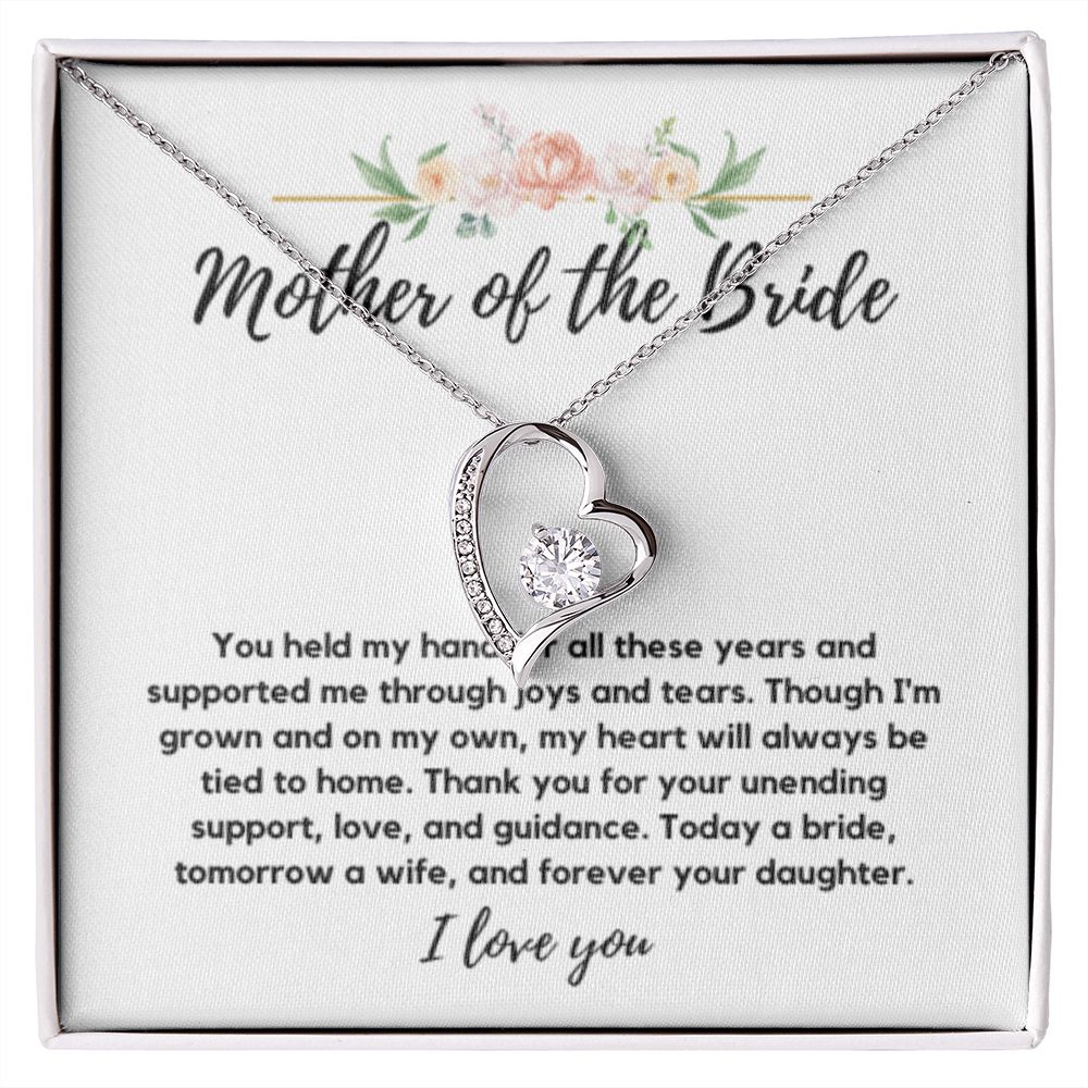 Mother of the Bride Gift from Bride, To My Mom on My Wedding Day, Mother of the Bride Necklace, Wedding Day Gift from Daughter