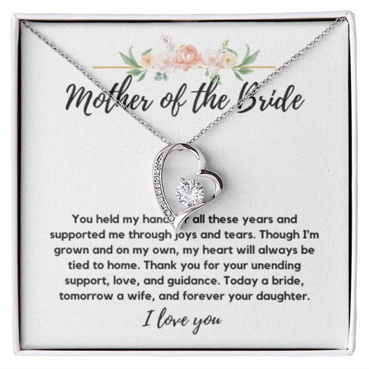 Mother of the Bride Gift from Bride, To My Mom on My Wedding Day, Mother of the Bride Necklace, Wedding Day Gift from Daughter