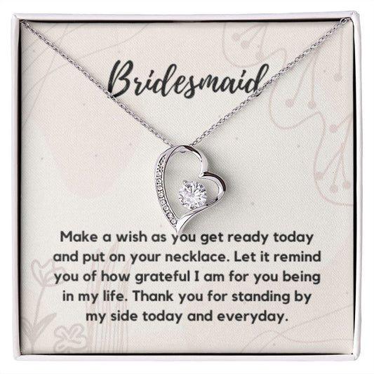 Bridesmaid Necklace Gift, Bridesmaid Thank You Gift, Bridal Party Gift Jewelry, Wedding Party