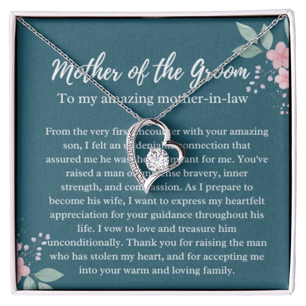 Mother of the Groom Necklace, Gift from Bride, Wedding Day, Mother-in-Law Jewelry, Future Mother-in-Law Gift