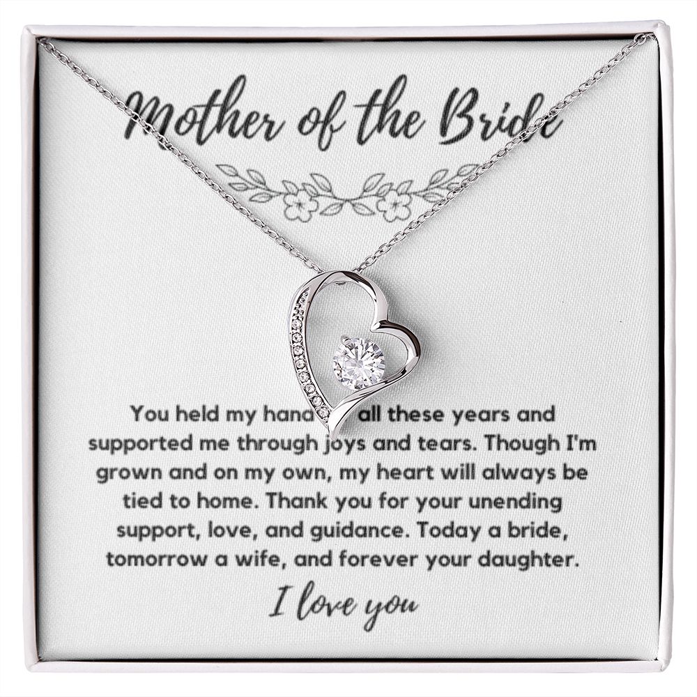 Mother of the Bride Gift from Bride, To My Mom on My Wedding Day, Mother of the Bride Necklace, Wedding Day Gift from Daughter