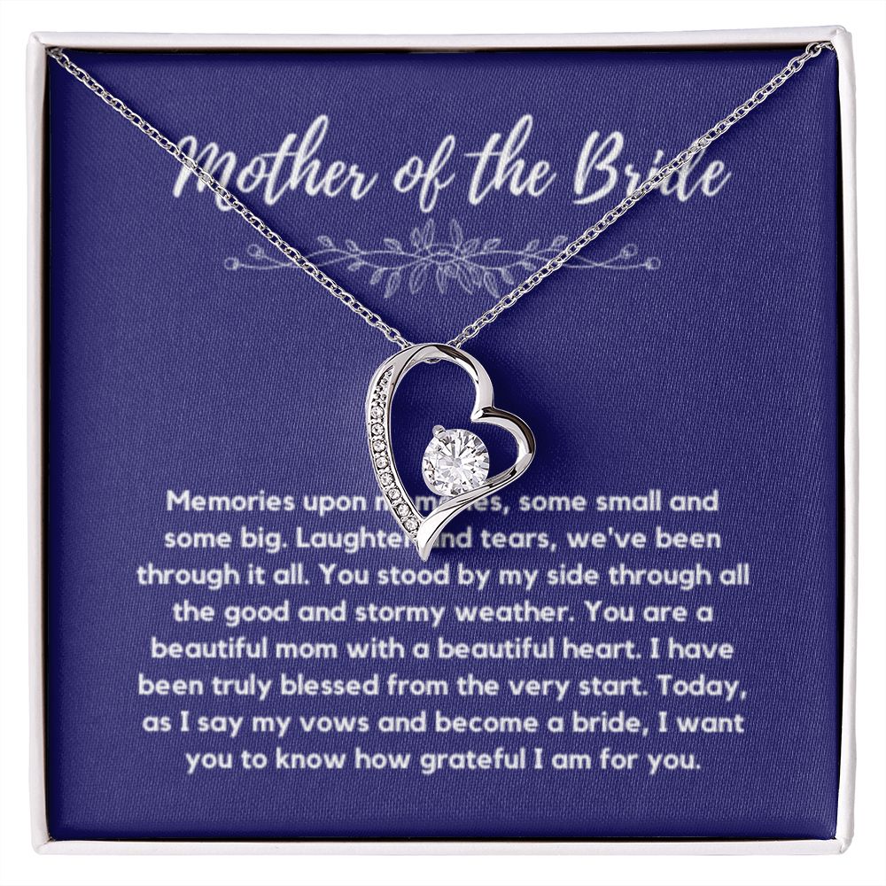 Mother of the Bride Gift from Bride, To My Mom on My Wedding Day, Mother of the Bride Necklace, Wedding Day Gift from Daughter