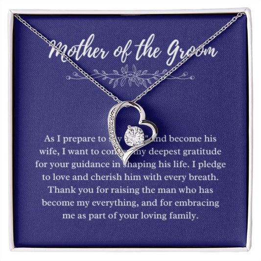 Mother of the Groom Necklace, Gift from Bride, Wedding Day, Mother-in-Law Jewelry, Future Mother-in-Law Gift