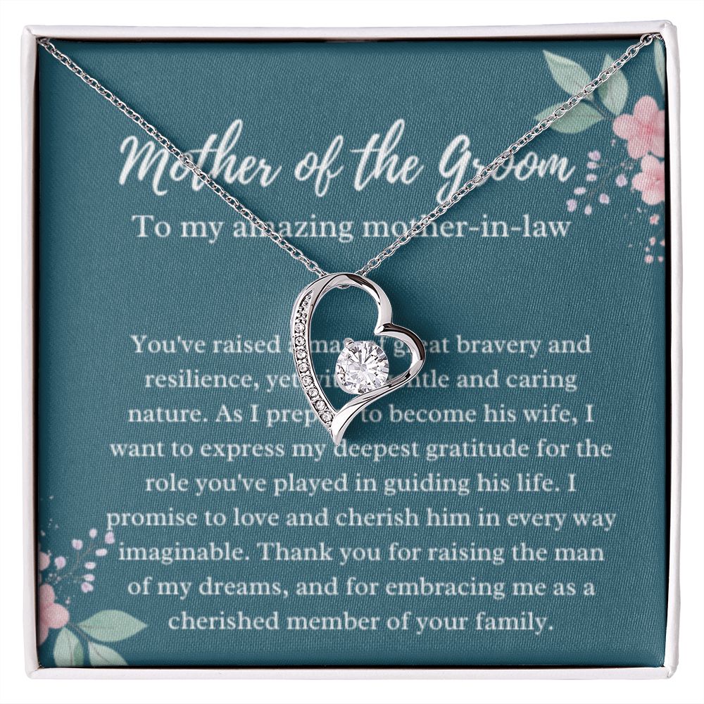 Mother of the Groom Necklace, Gift from Bride, Wedding Day, Mother-in-Law Jewelry, Future Mother-in-Law Gift