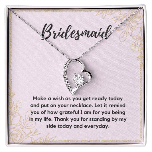 Bridesmaid Necklace Gift, Bridesmaid Thank You Gift, Bridal Party Gift Jewelry, Wedding Party