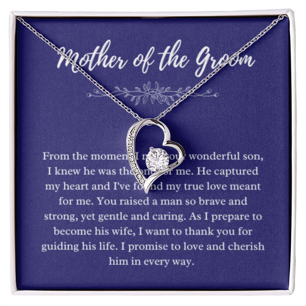 Mother of the Groom Necklace, Gift from Bride, Wedding Day, Mother-in-Law Jewelry, Future Mother-in-Law Gift