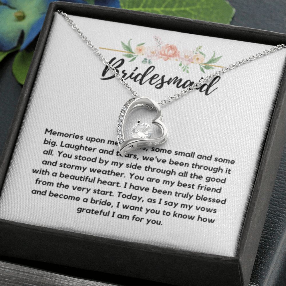 Bridesmaid Necklace Gift, Bridesmaid Thank You Gift, Bridal Party Gift Jewelry, Wedding Party