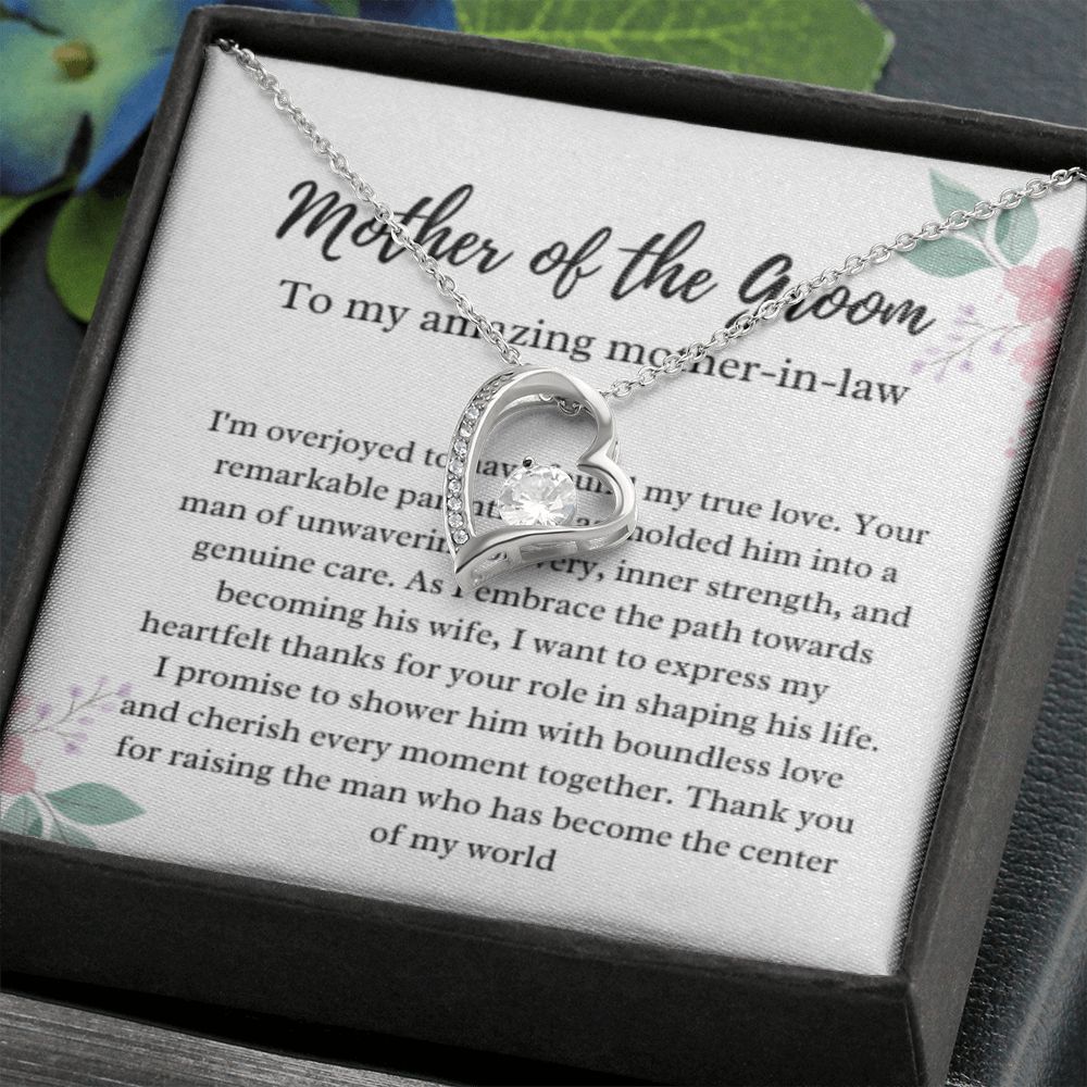 Mother of the Groom Necklace, Gift from Bride, Wedding Day, Mother-in-Law Jewelry, Future Mother-in-Law Gift