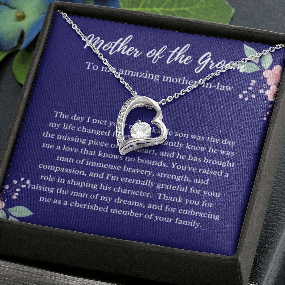 Mother of the Groom Necklace, Gift from Bride, Wedding Day, Mother-in-Law Jewelry, Future Mother-in-Law Gift