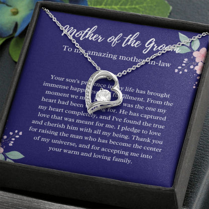 Mother of the Groom Necklace, Gift from Bride, Wedding Day, Mother-in-Law Jewelry, Future Mother-in-Law Gift