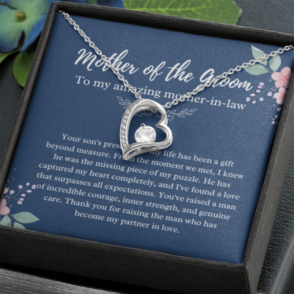 Mother of the Groom Necklace, Gift from Bride, Wedding Day, Mother-in-Law Jewelry, Future Mother-in-Law Gift