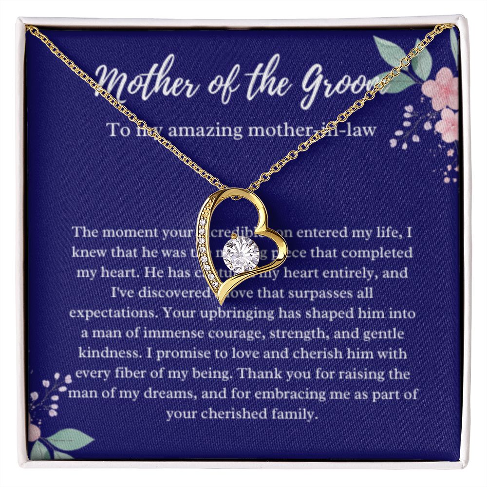 Mother of the Groom Necklace, Gift from Bride, Wedding Day, Mother-in-Law Jewelry, Future Mother-in-Law Gift